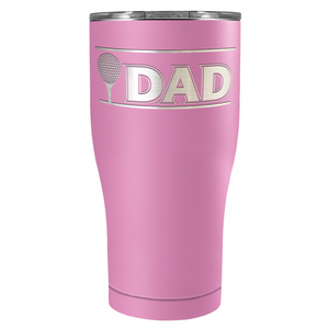 Golf Dad with Golf Ball Laser Engraved on Stainless Steel Golf Tumbler