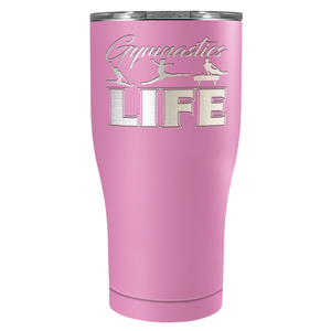 Gymnastics LIFE Silhouettes Laser Engraved on Stainless Steel Gymnastics Tumbler