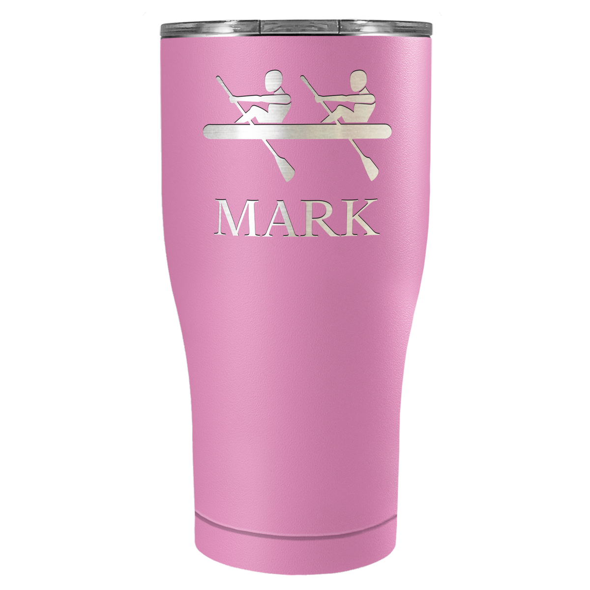 Personalized Crew Silhouette Laser Engraved on Stainless Steel Crew Tumbler