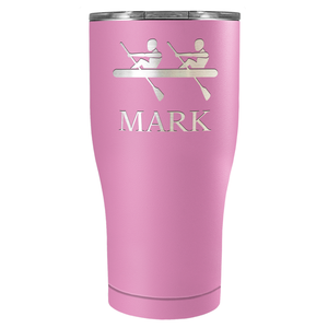 Personalized Crew Silhouette Laser Engraved on Stainless Steel Crew Tumbler