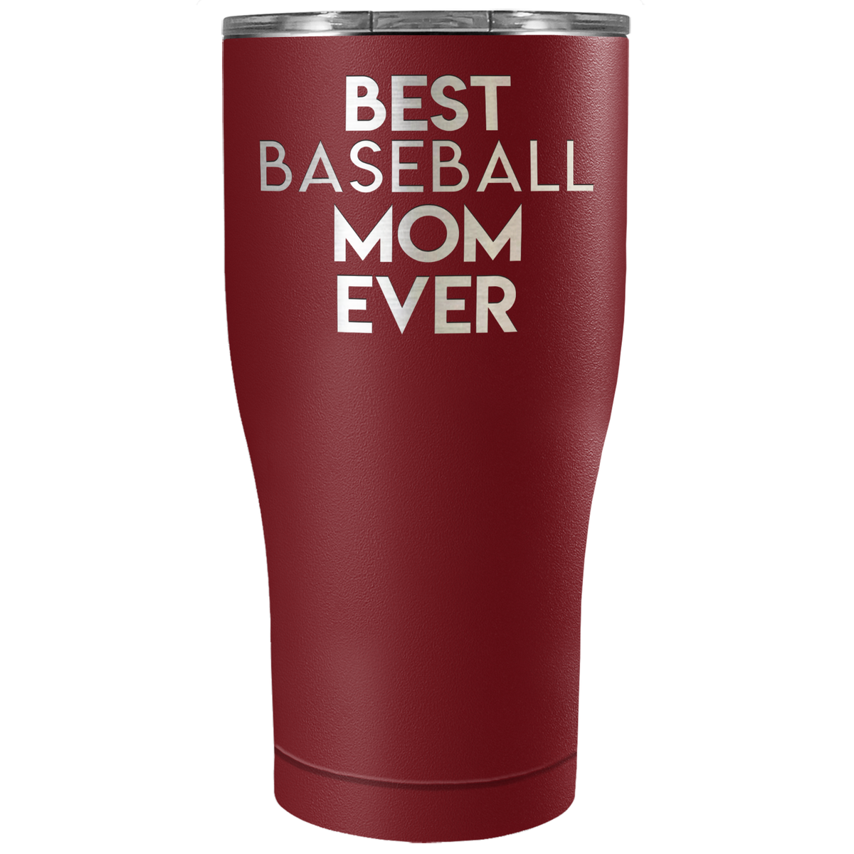 Best Baseball Mom Ever Laser Engraved on Stainless Steel Baseball Tumbler