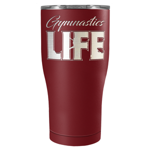 Gymnastics Life Laser Engraved on Stainless Steel Gymnastics Tumbler