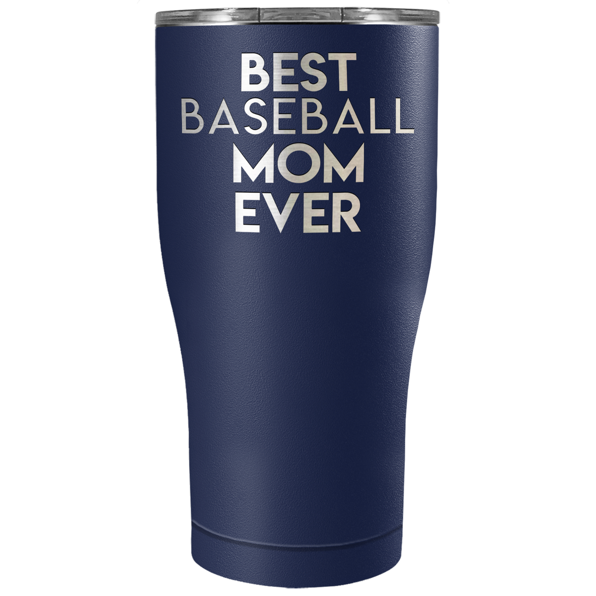 Best Baseball Mom Ever Laser Engraved on Stainless Steel Baseball Tumbler