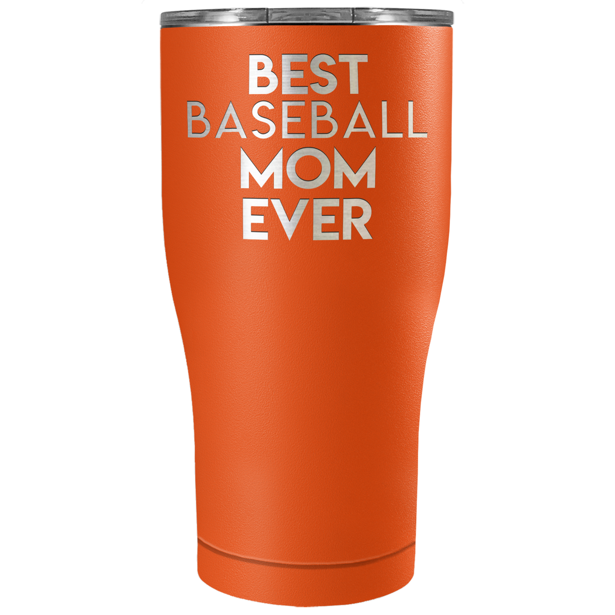 Best Baseball Mom Ever Laser Engraved on Stainless Steel Baseball Tumbler