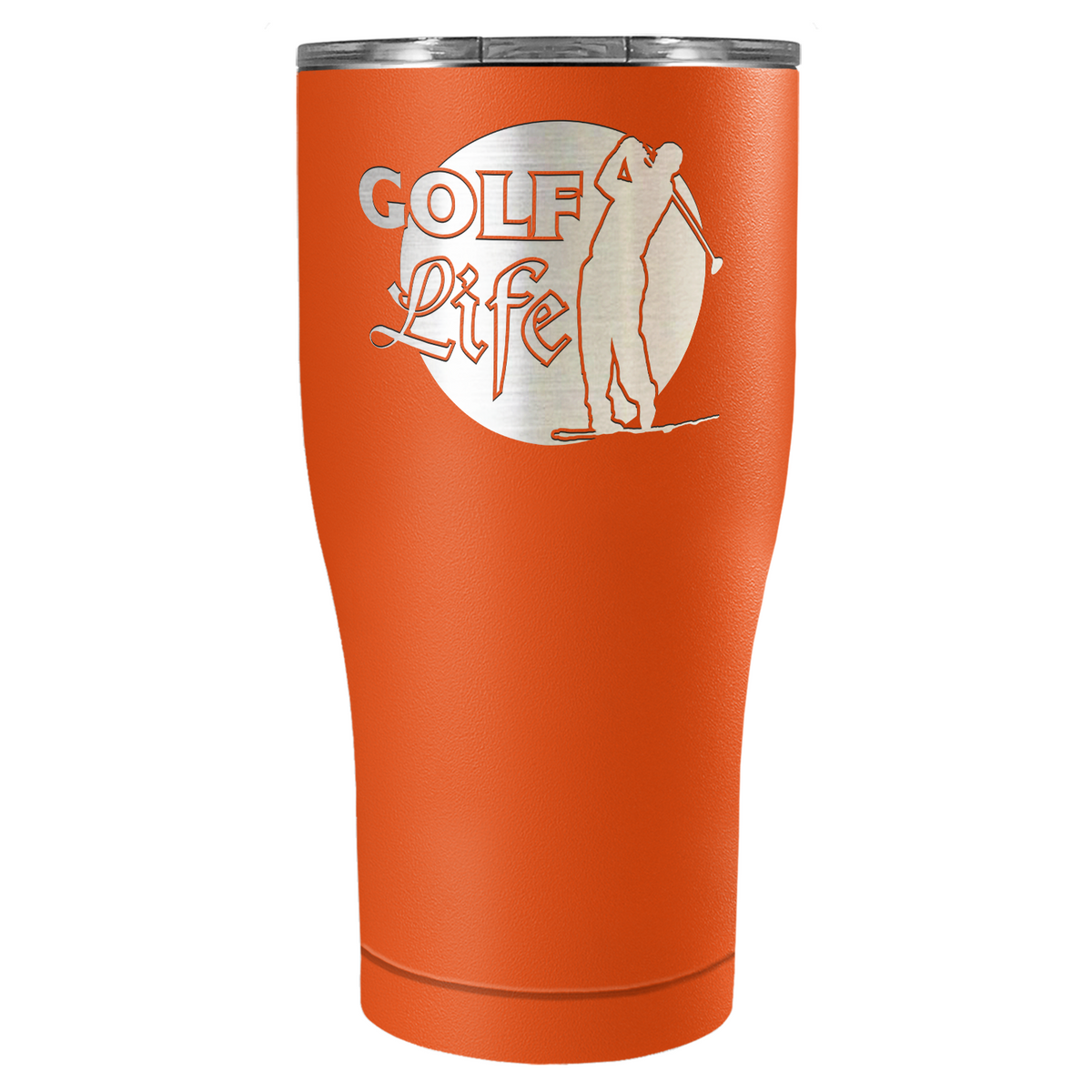 Golf Life Laser Engraved on Stainless Steel Golf Tumbler