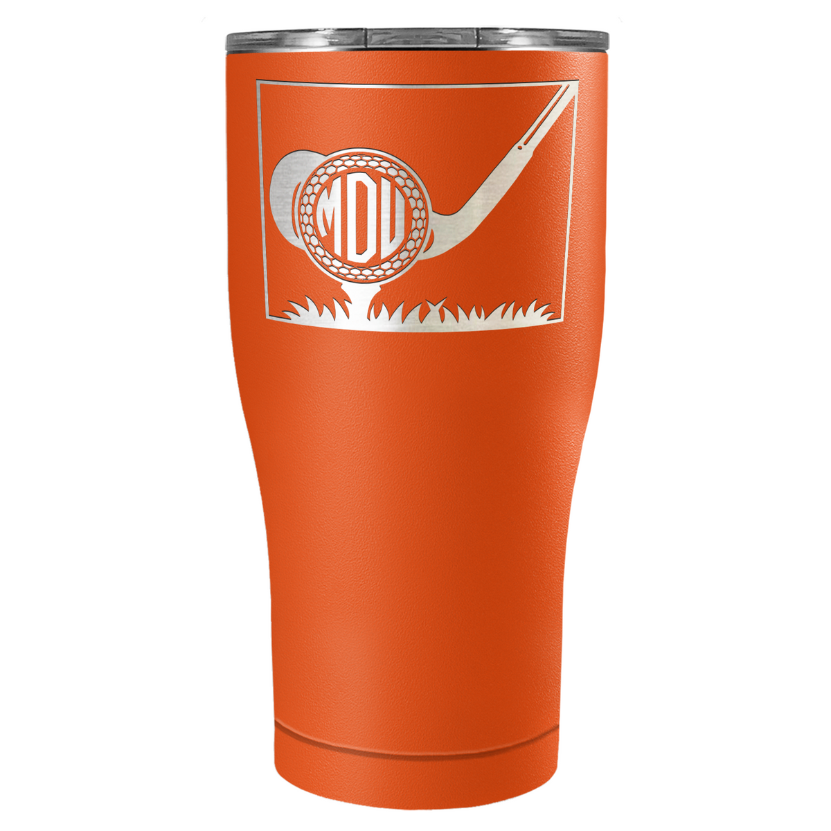 Personalized Monogrammed Golf Ball Laser Engraved on Stainless Steel Golf Tumbler