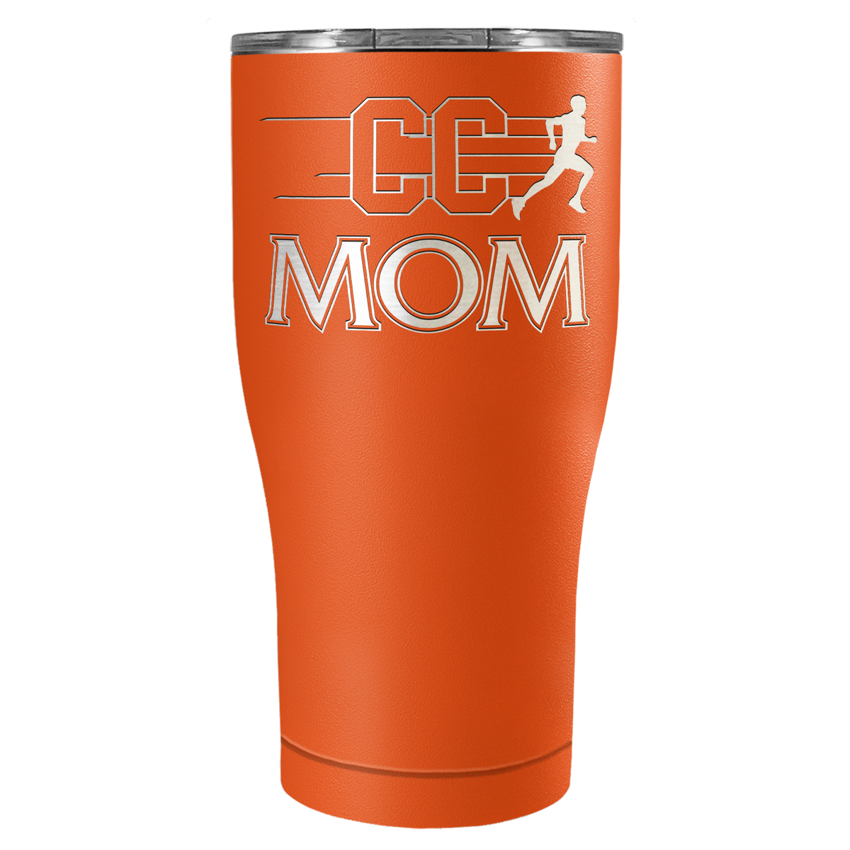 Cross Country Mom Laser Engraved on Stainless Steel Cross Country Tumbler