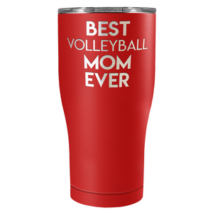 Best Volleyball Mom Ever Laser Engraved on Stainless Steel Volleyball Tumbler