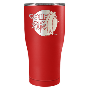 Golf Life Laser Engraved on Stainless Steel Golf Tumbler