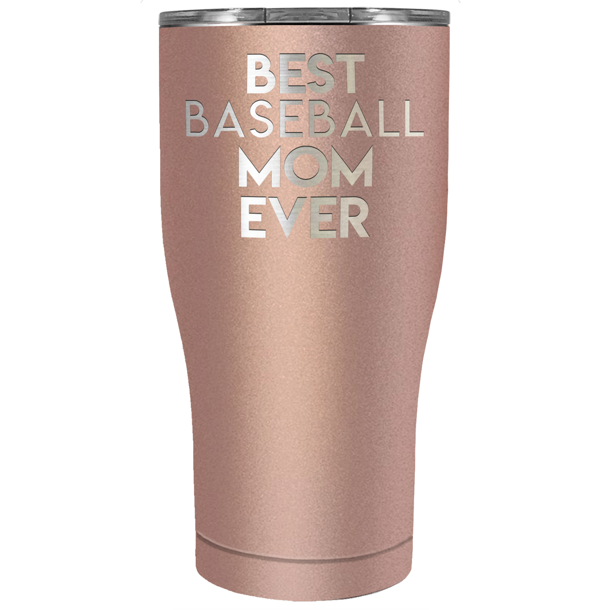 Best Baseball Mom Ever Laser Engraved on Stainless Steel Baseball Tumbler