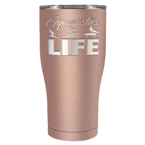 Gymnastics LIFE Silhouettes Laser Engraved on Stainless Steel Gymnastics Tumbler