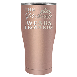 This Princess Wears Leotards Laser Engraved on Stainless Steel Gymnastics Tumbler