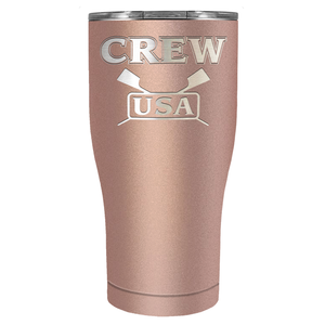 Crew USA Laser Engraved on Stainless Steel Crew Tumbler