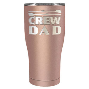 Crew Dad Laser Engraved on Stainless Steel Crew Tumbler