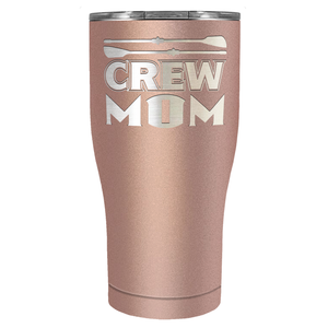 Crew Mom Laser Engraved on Stainless Steel Crew Tumbler