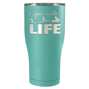 Gymnastics LIFE Silhouettes Laser Engraved on Stainless Steel Gymnastics Tumbler