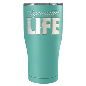 Gymnastics Life Laser Engraved on Stainless Steel Gymnastics Tumbler