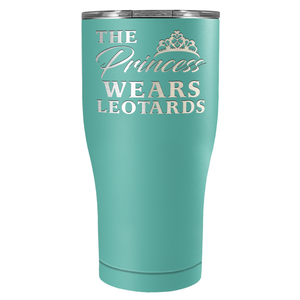 This Princess Wears Leotards Laser Engraved on Stainless Steel Gymnastics Tumbler