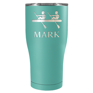 Personalized Crew Silhouette Laser Engraved on Stainless Steel Crew Tumbler