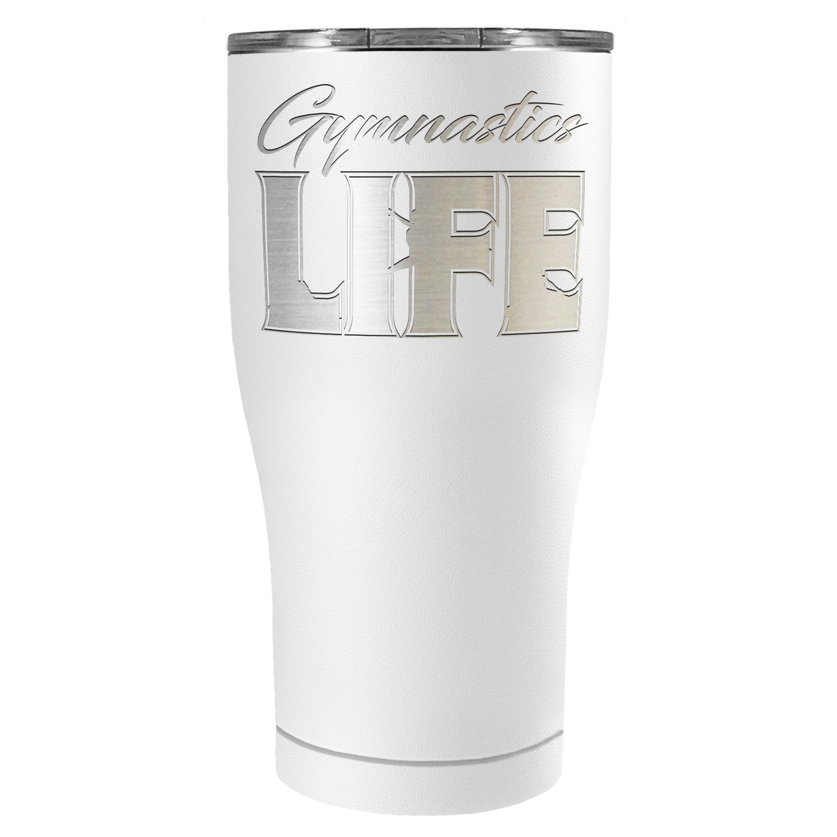 Gymnastics Life Laser Engraved on Stainless Steel Gymnastics Tumbler