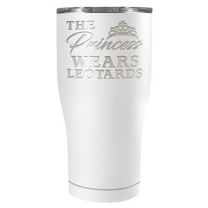 This Princess Wears Leotards Laser Engraved on Stainless Steel Gymnastics Tumbler