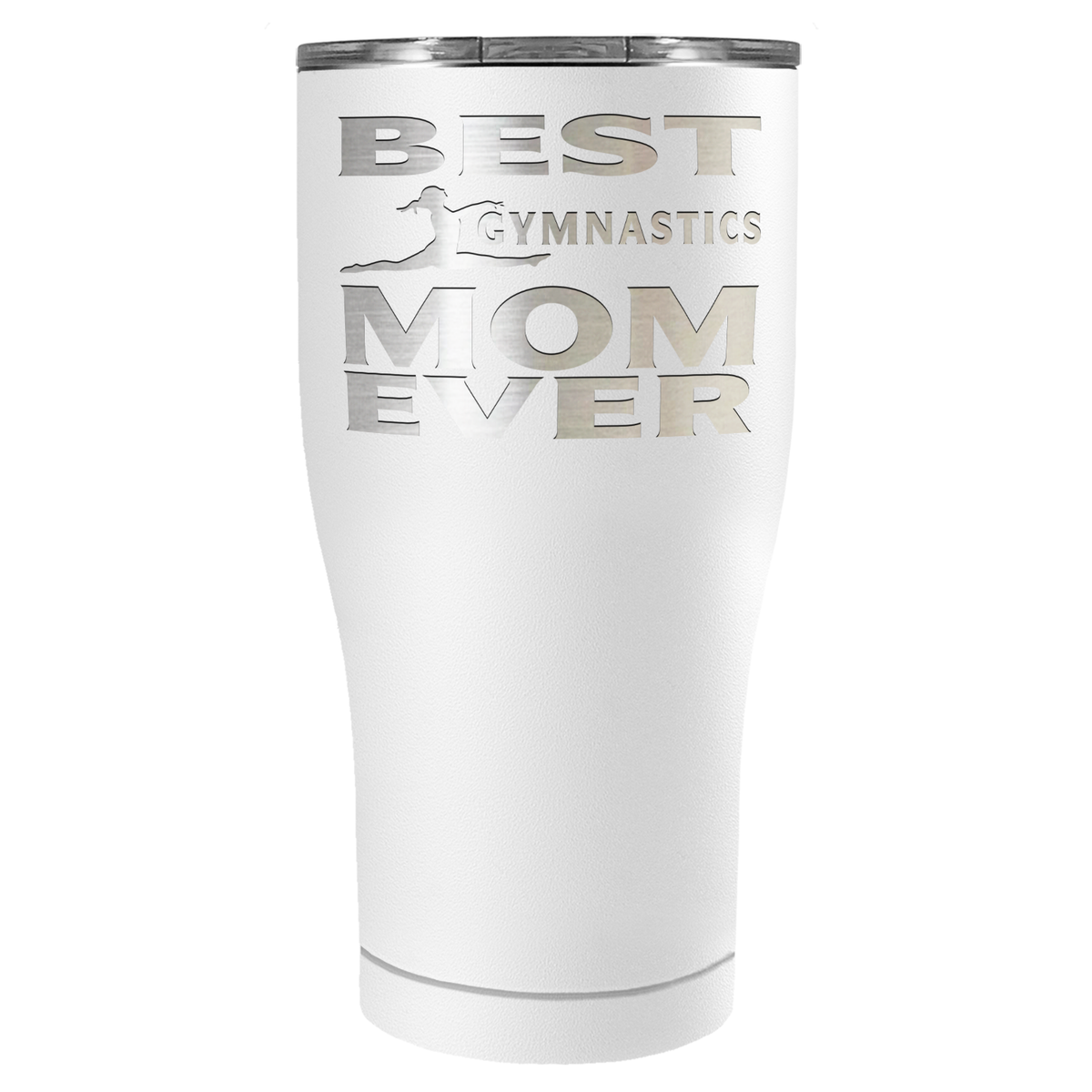 Best Gymnastics Mom Ever Laser Engraved on Stainless Steel Gymnastics Tumbler