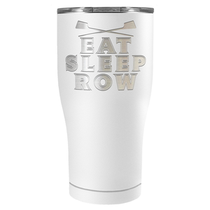 Eat Sleep Row Crew Laser Engraved on Stainless Steel Crew Tumbler