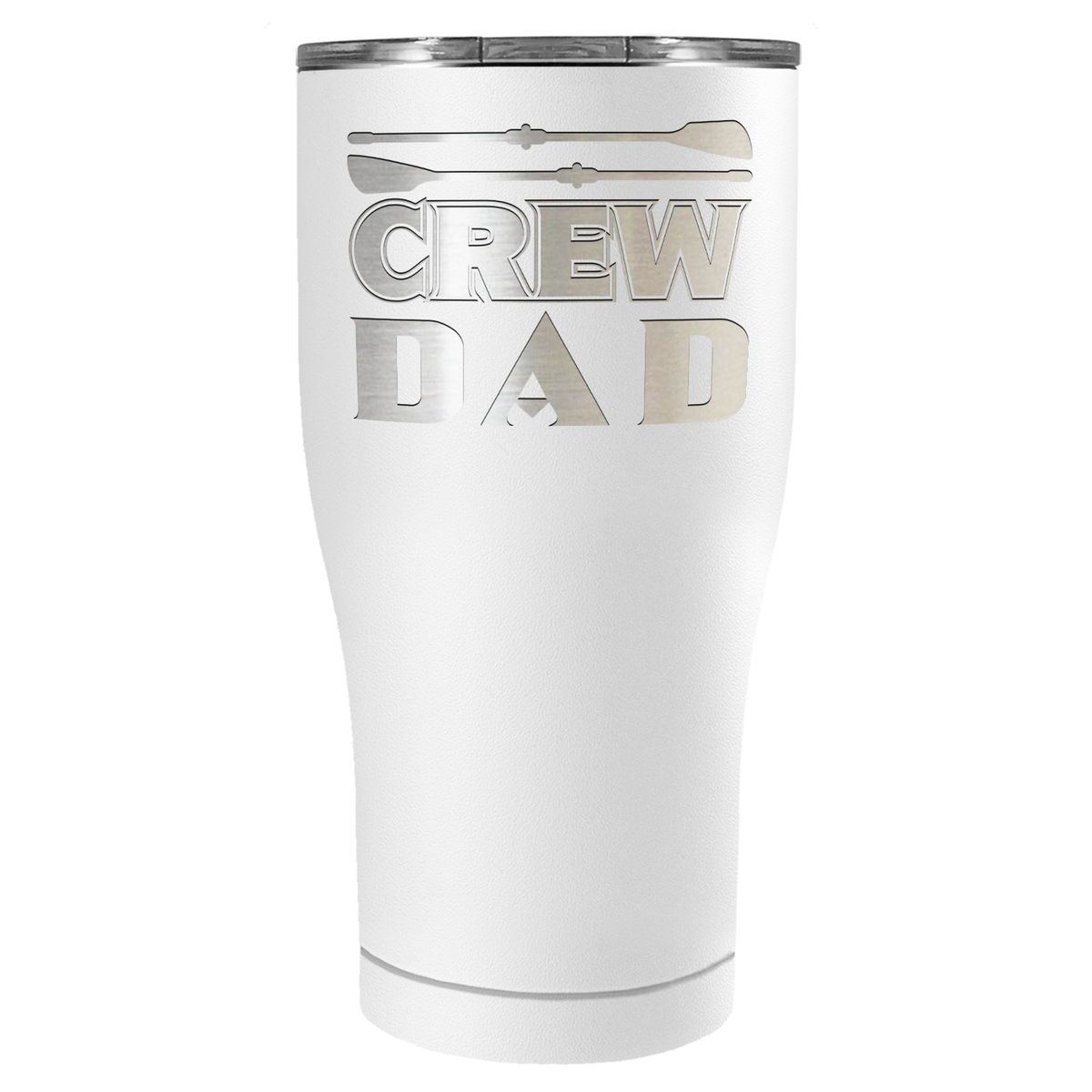 Crew Dad Laser Engraved on Stainless Steel Crew Tumbler