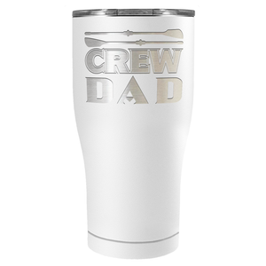 Crew Dad Laser Engraved on Stainless Steel Crew Tumbler