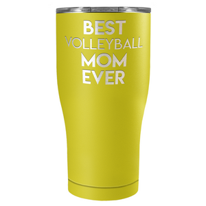 Best Volleyball Mom Ever Laser Engraved on Stainless Steel Volleyball Tumbler