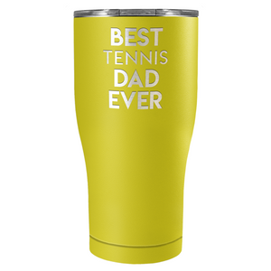 Best Tennis Dad Ever Laser Engraved on Stainless Steel Tennis Tumbler