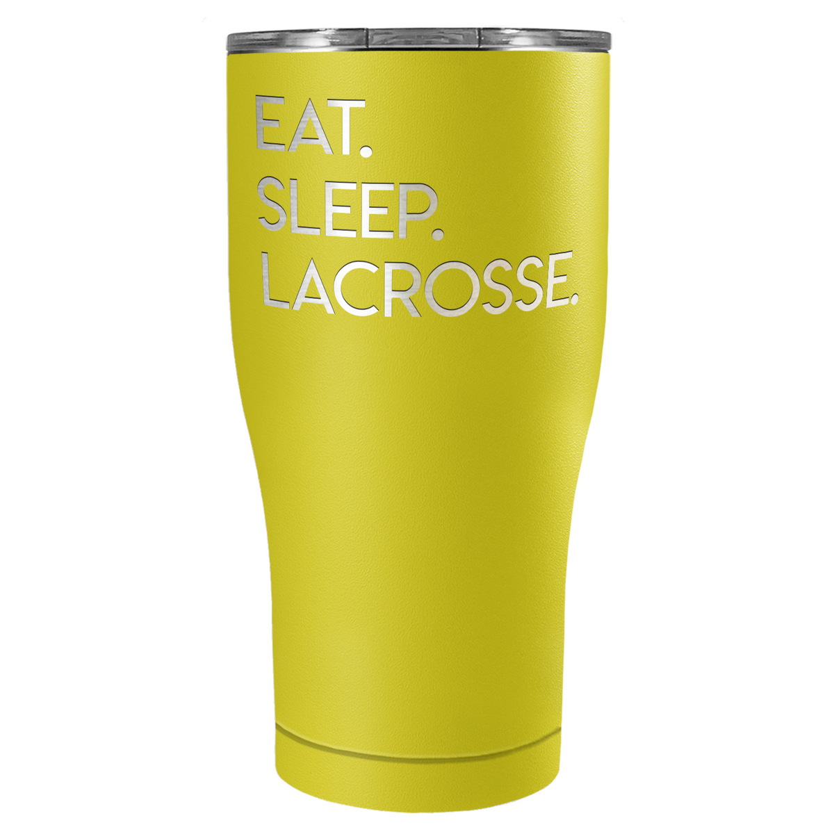 Eat Sleep Lacrosse Laser Engraved on Stainless Steel Lacrosse Tumbler