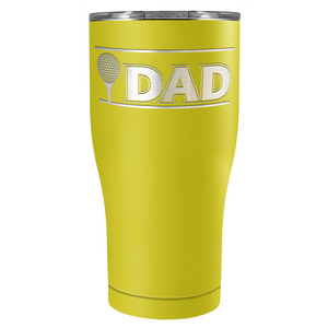 Golf Dad with Golf Ball Laser Engraved on Stainless Steel Golf Tumbler