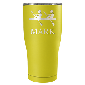 Personalized Crew Silhouette Laser Engraved on Stainless Steel Crew Tumbler