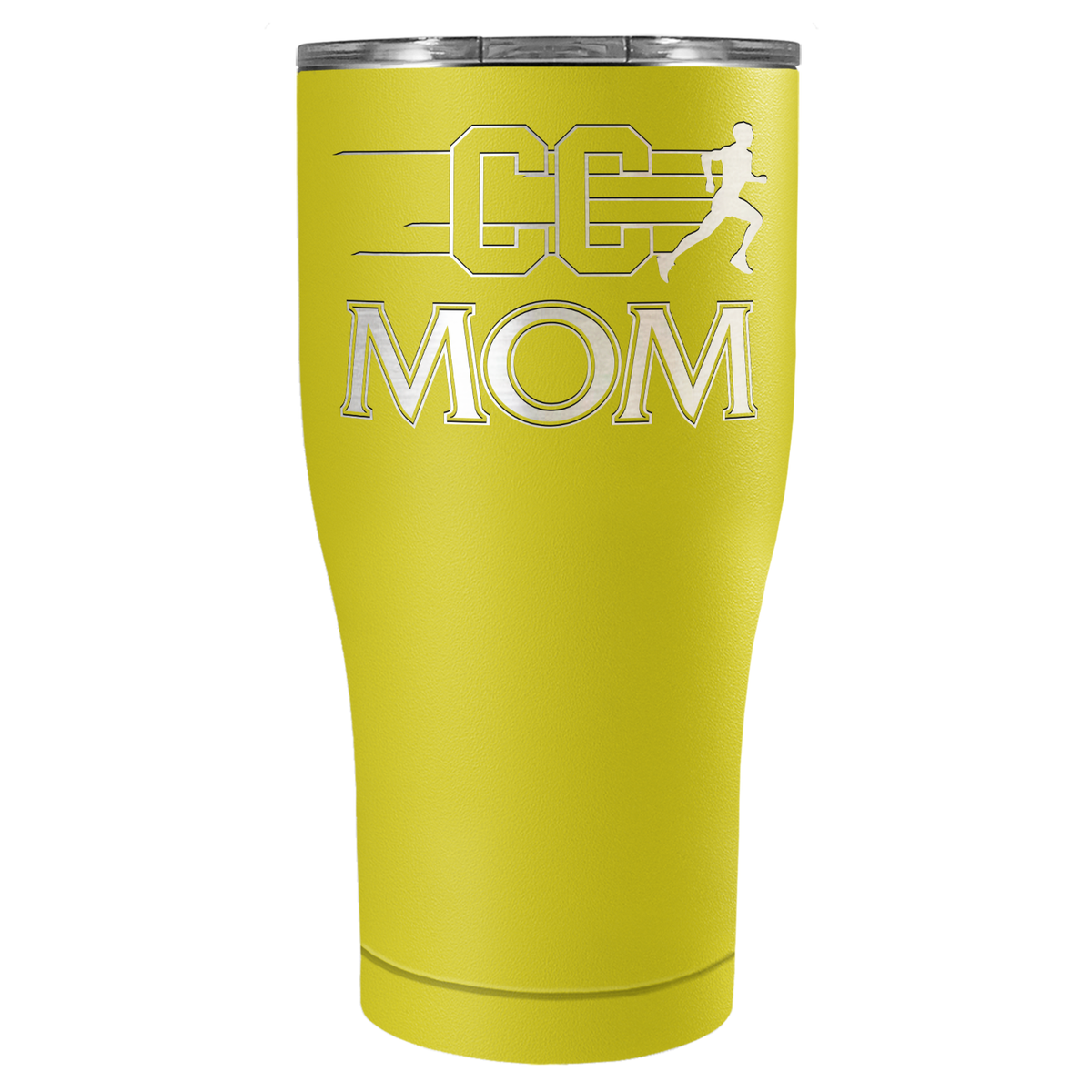 Cross Country Mom Laser Engraved on Stainless Steel Cross Country Tumbler