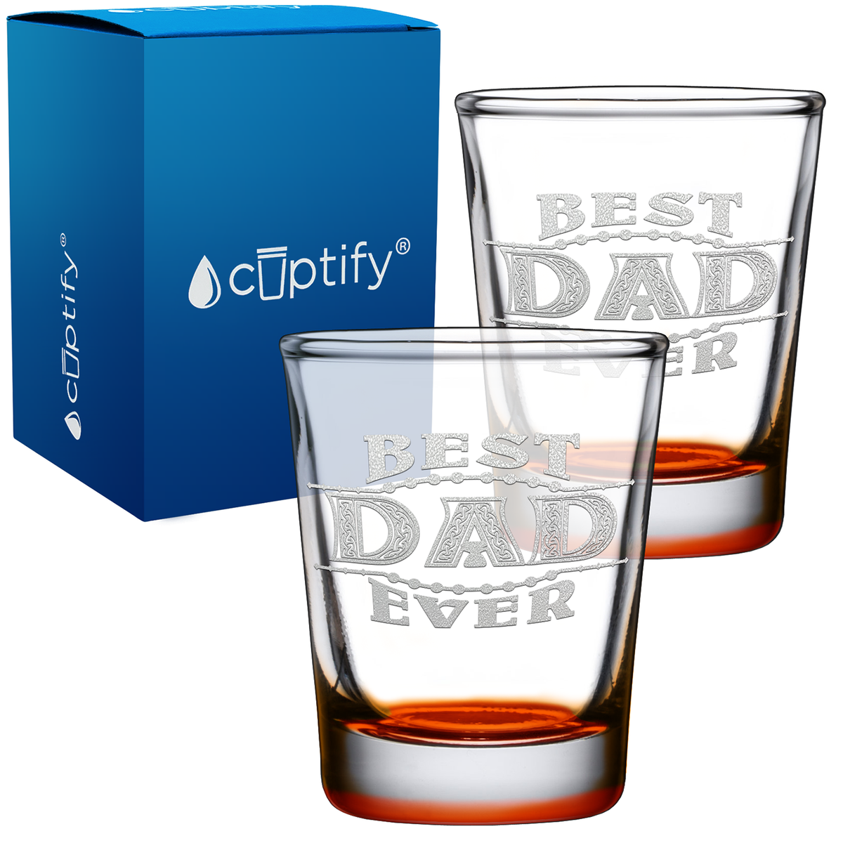 Best Dad Ever 2oz Shot Glasses - Set of 2