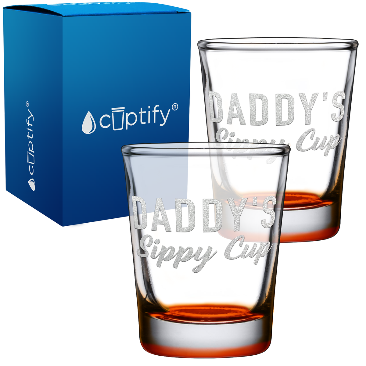 Daddy's Sippy Cup 2oz Shot Glasses - Set of 2