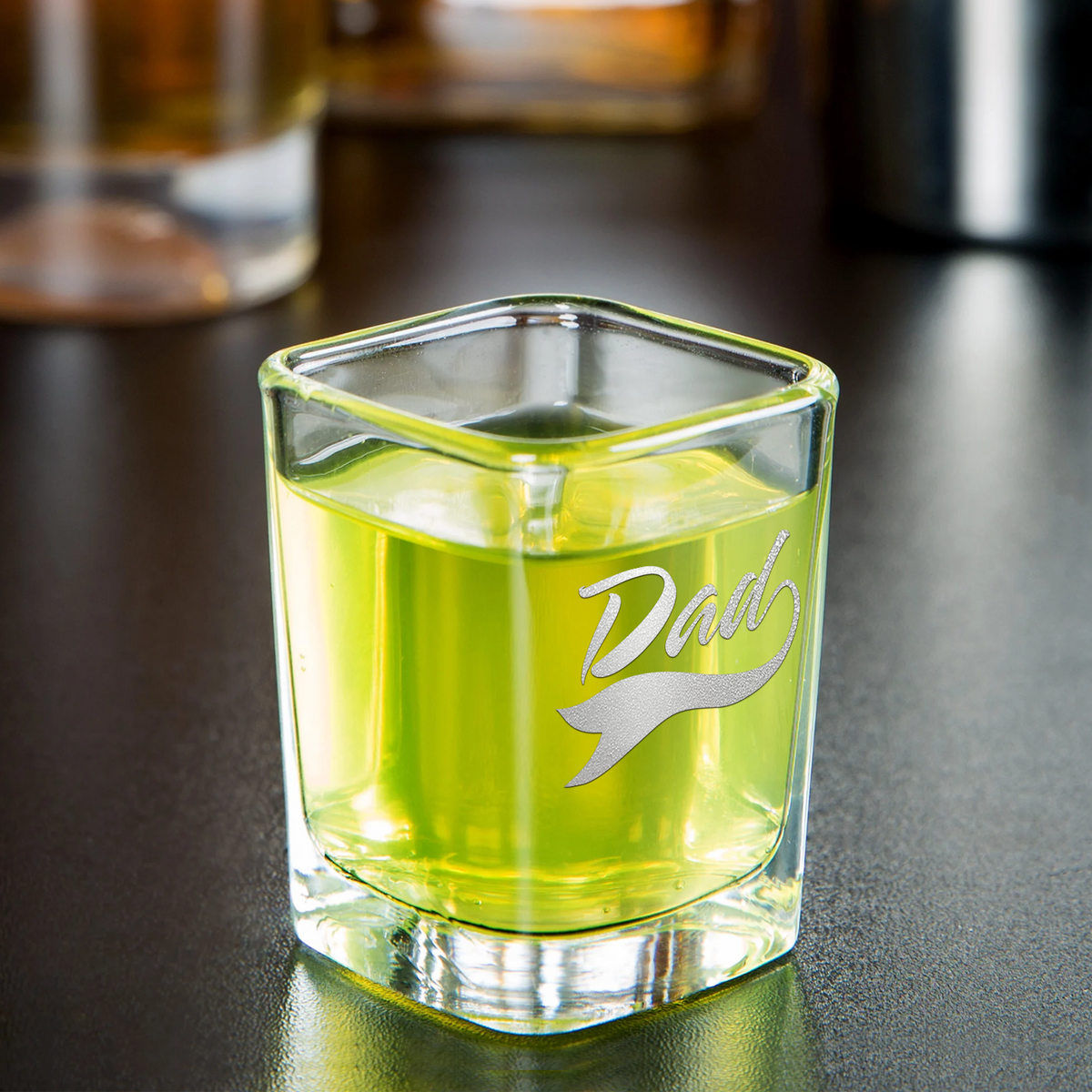Dad 2oz Square Shot Glasses - Set of 2