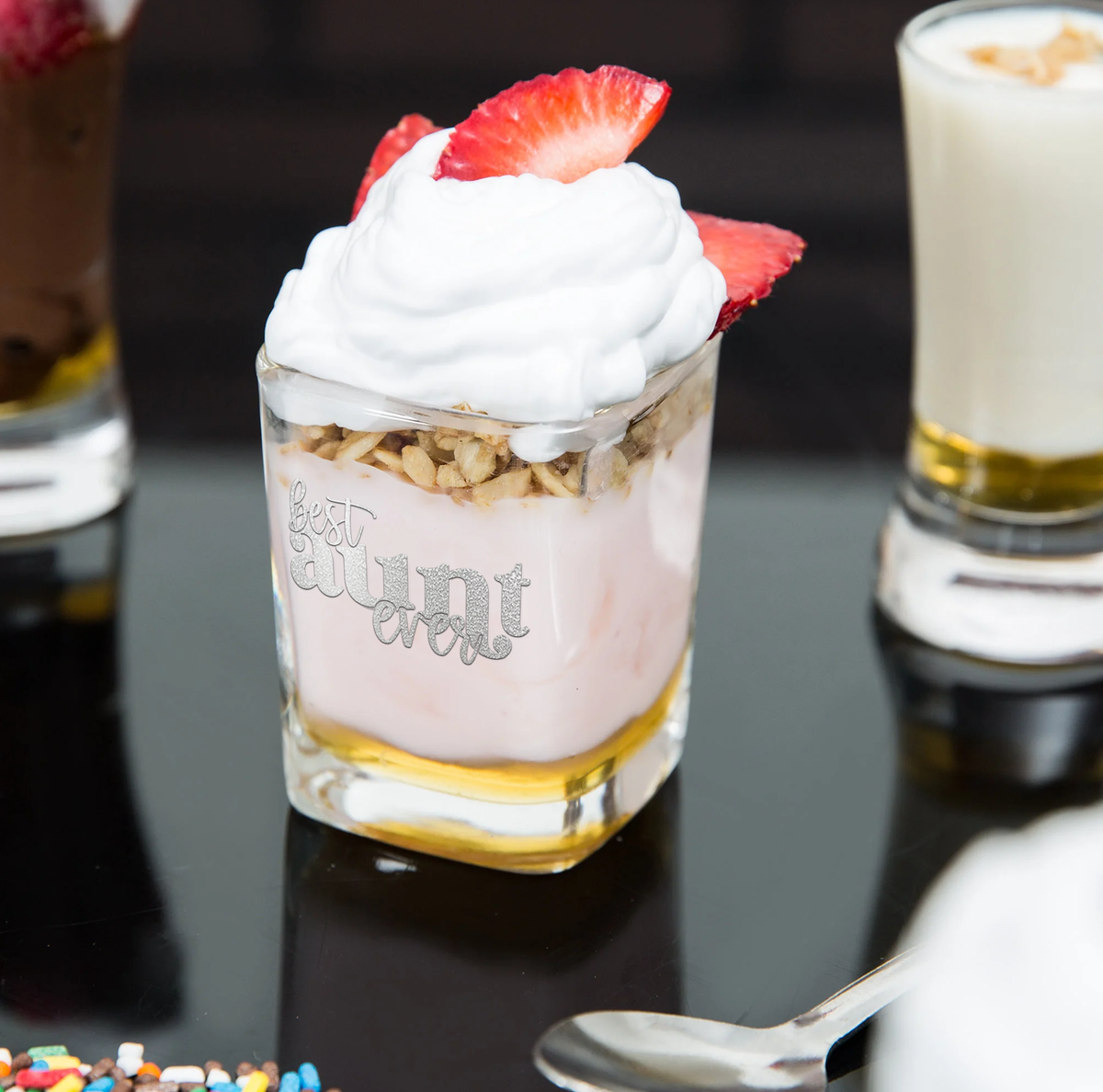 Best Aunt Ever 2oz Square Shot Glasses - Set of 2