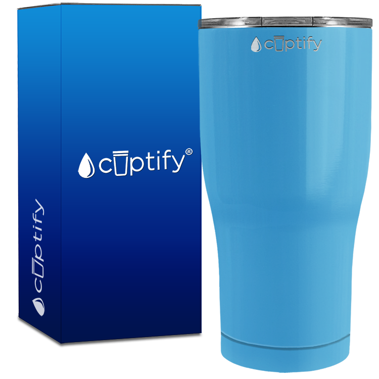 Baby Blue Gloss 27oz Curve Tumbler