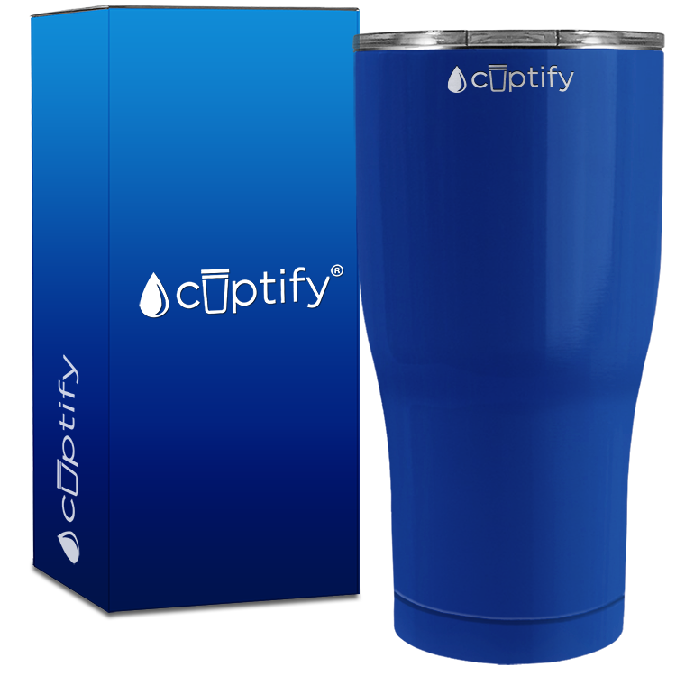 Blue Gloss 27oz Curve Tumbler