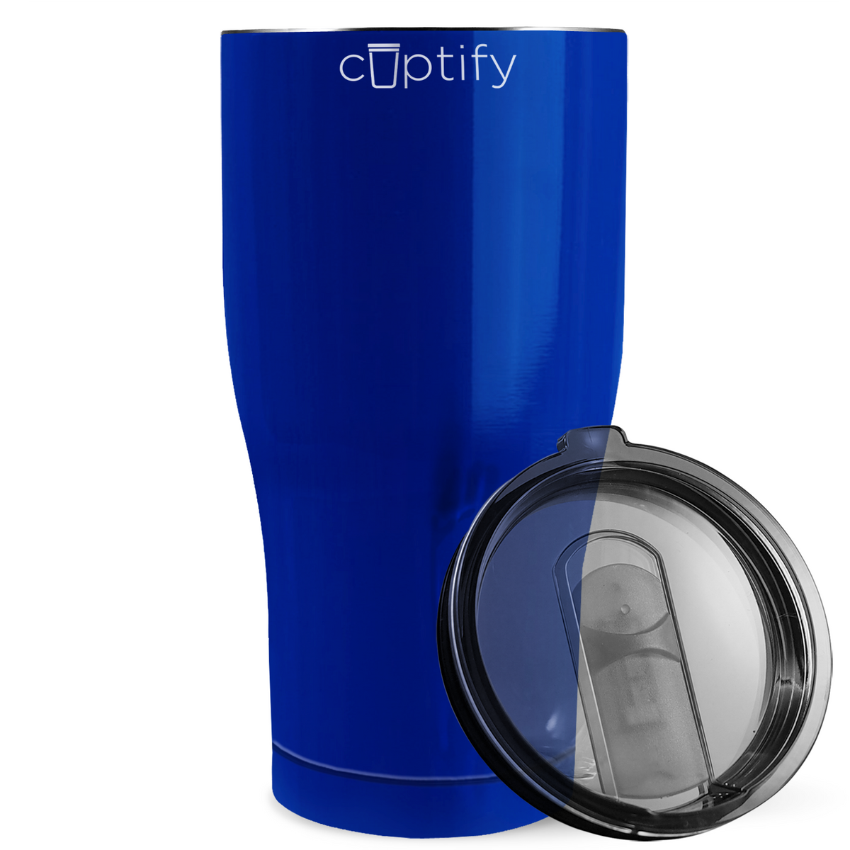 Cuptify 30 oz Curve Tumbler - Blue Gloss