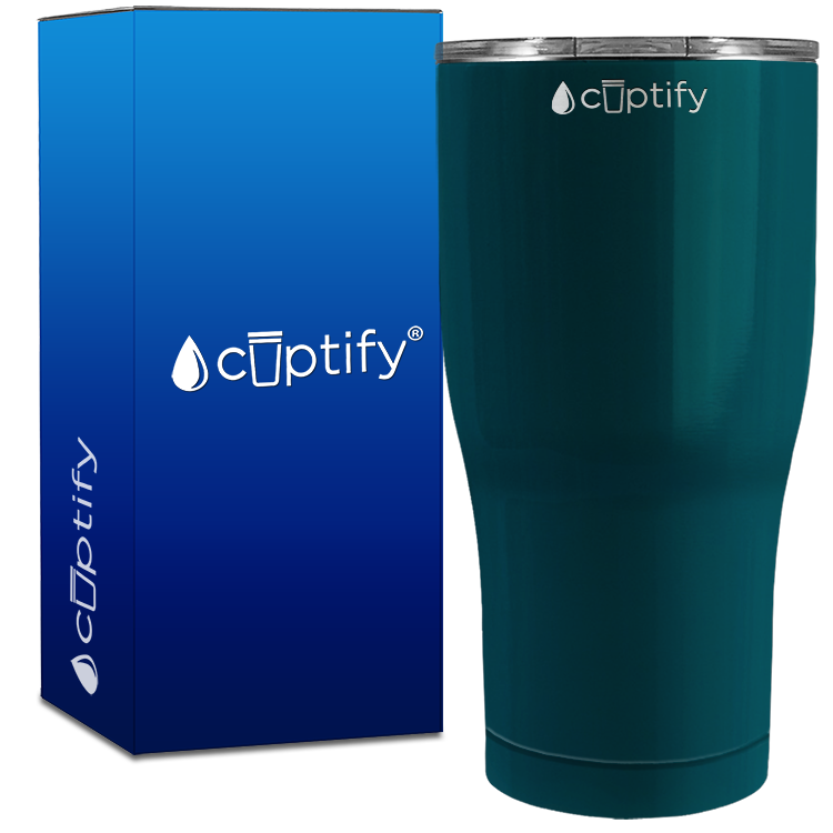Blue Sea Gloss 27oz Curve Tumbler