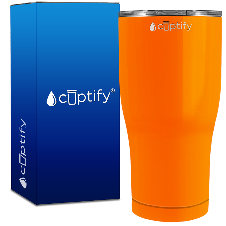 Orange Bright Gloss 27oz Curve Tumbler