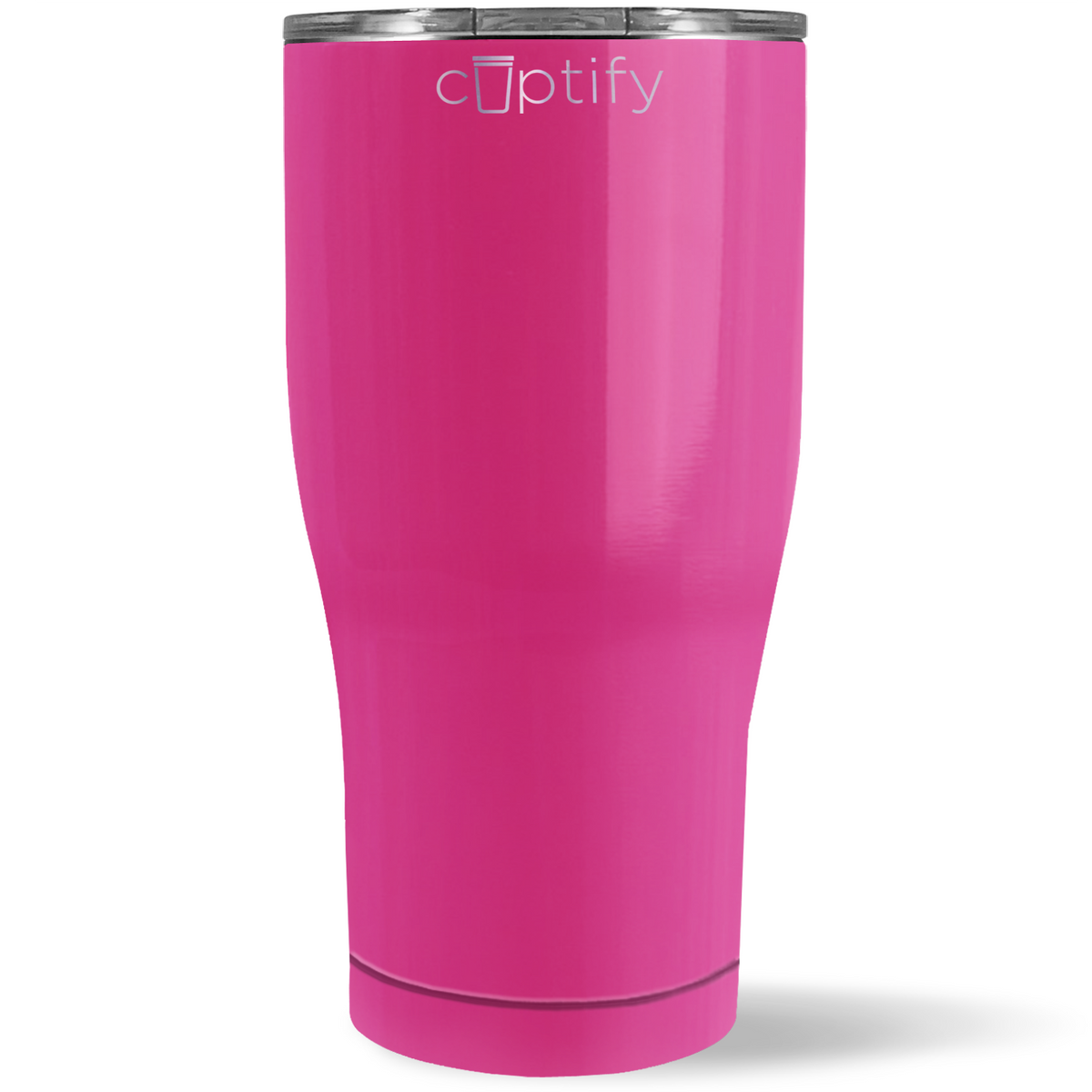 Cuptify 30 oz Curve Tumbler - Bright Pink Gloss