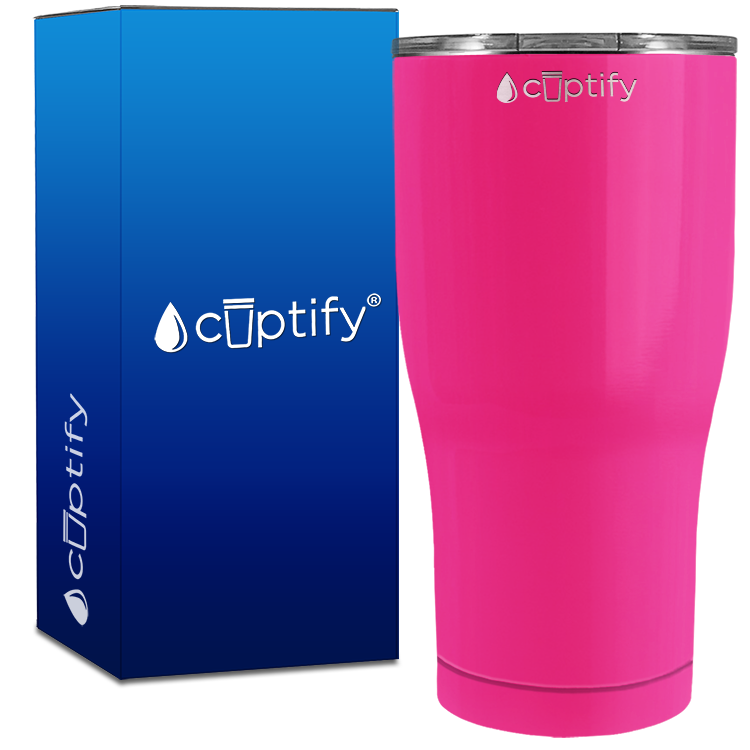 Pink Bright Gloss 27oz Curve Tumbler