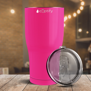 Pink Bright Gloss 27oz Curve Tumbler