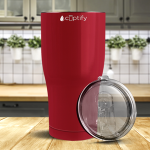 Blood Red Gloss 27oz Curve Tumbler