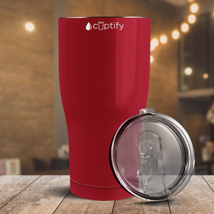 Blood Red Gloss 27oz Curve Tumbler