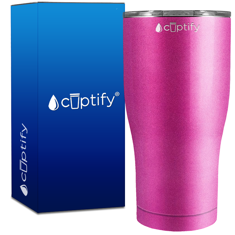 Pink Glitter 27oz Curve Tumbler